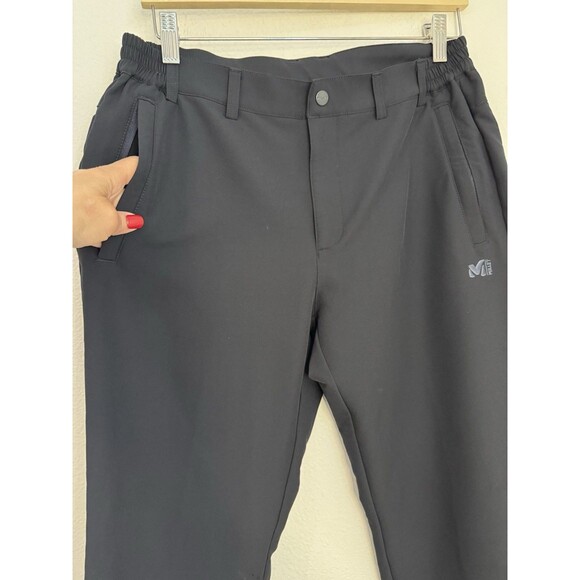 MILLET Mountain Pants Women Black Outdoor Hiking M/10 Elastic Waist Hiking - Picture 3 of 8